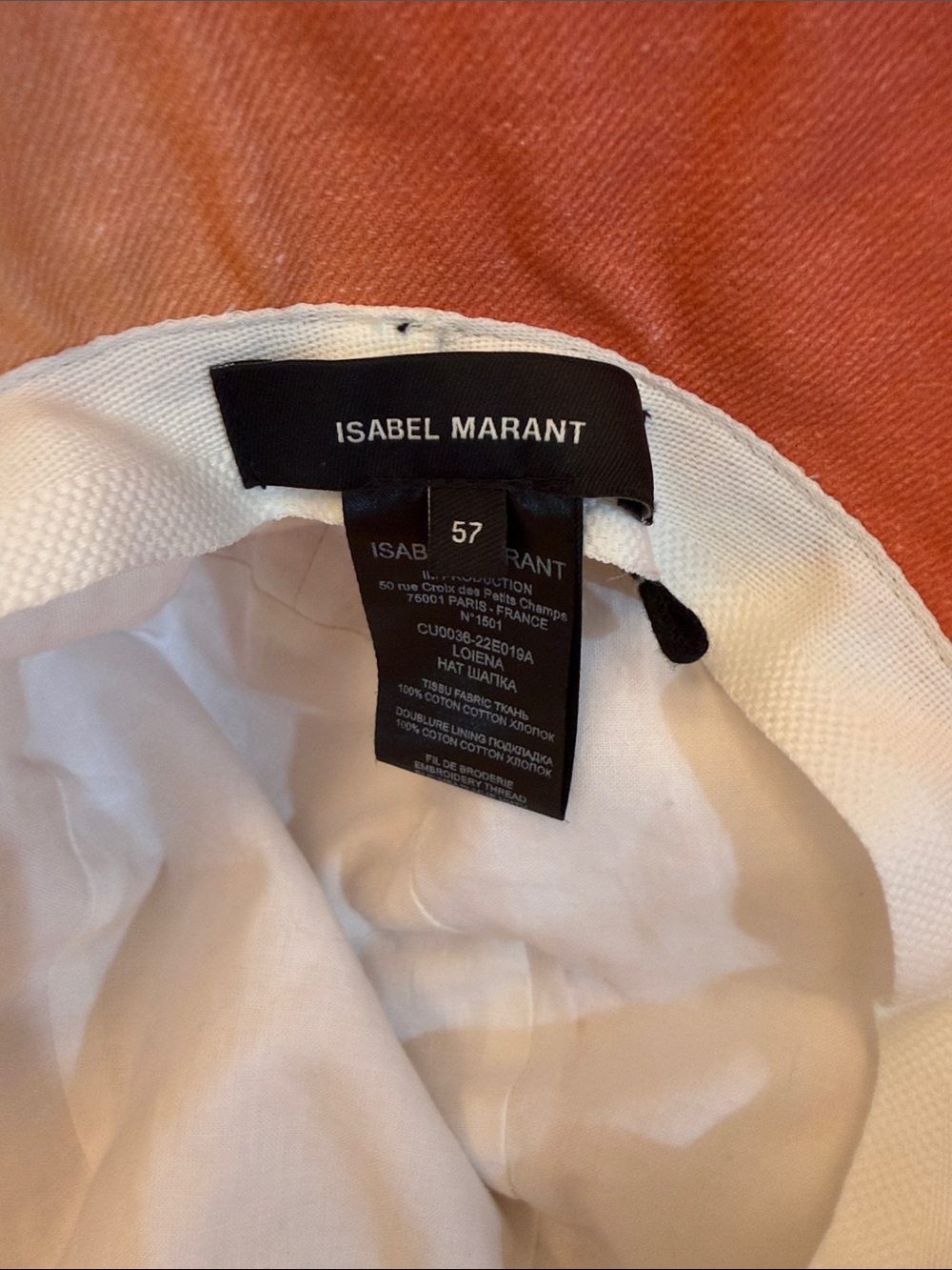 Isabel Marant Twill Ombré Women's Bucket Hat - Picture 3 of 4